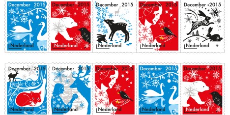 PostNL Christmas stamps by Tord Boontje