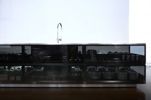 Finesse glass modular kitchen system by Tokujin Yoshioka