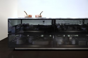 Finesse glass modular kitchen system by Tokujin Yoshioka