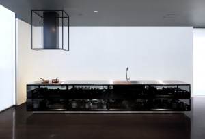 Finesse glass modular kitchen system by Tokujin Yoshioka