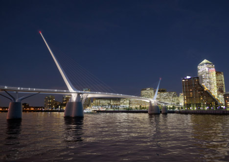 London pedestrian and cycle bridge proposal by reForm