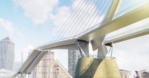 London pedestrian and cycle bridge proposal by reForm