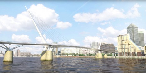 London pedestrian and cycle bridge proposal by reForm
