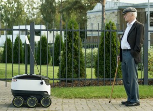 Grocery delivering robots by Skype
