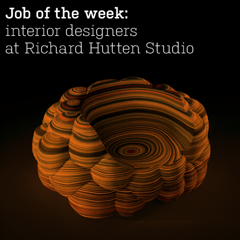 Job of the week: experienced interior designers at Richard Hutten Studio