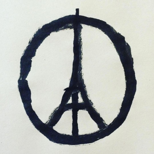Peace for Paris illustration by Jean Jullien