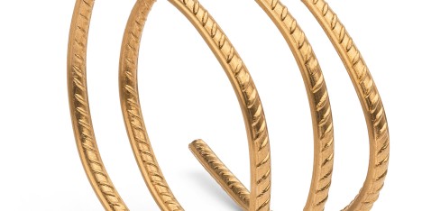 Gold jewellery by Ai Wei Wei at the London jewellery gallery, Elisabetta Cipriani