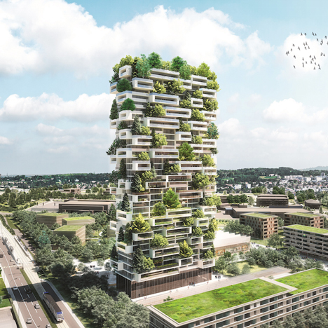 La Tour des Cedres in Lausanne, Switzerland by Stefano Boeri Architetti