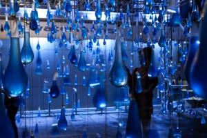 Interactive rain by Luz Interruptus