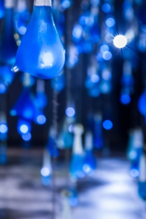 Interactive rain by Luz Interruptus