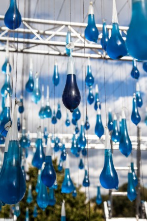 Interactive rain by Luz Interruptus