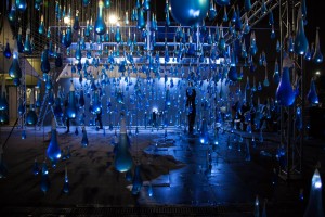 Interactive rain by Luz Interruptus
