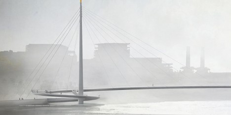Pedestrian and cycle bridge by Bystrup