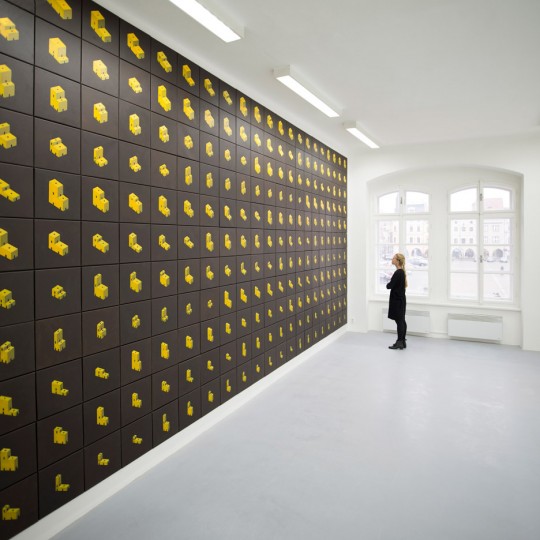 Infinite Motive project by Pezo von Ellrichshausen as part of the exhibition Finite Format at the Gallery of Contemporary Art in České Budějovice