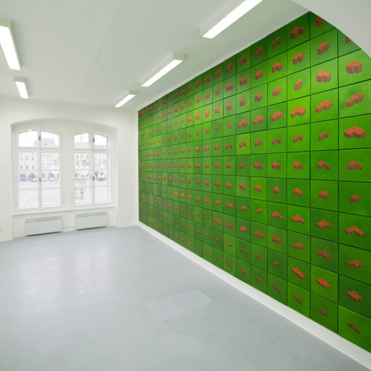 Infinite Motive project by Pezo von Ellrichshausen as part of the exhibition Finite Format at the Gallery of Contemporary Art in České Budějovice