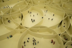 Infinite Motive project by Pezo von Ellrichshausen as part of the exhibition Finite Format at the Gallery of Contemporary Art in České Budějovice