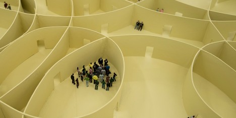 Infinite Motive project by Pezo von Ellrichshausen as part of the exhibition Finite Format at the Gallery of Contemporary Art in České Budějovice