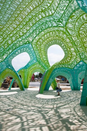 Pleated Inflation by Marc Fornes in Argeles, France
