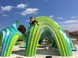 Pleated Inflation by Marc Fornes in Argeles, France