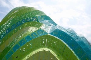 Pleated Inflation by Marc Fornes in Argeles, France