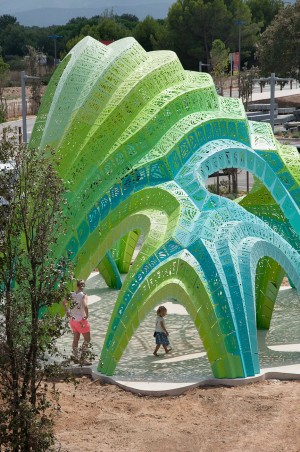 Pleated Inflation by Marc Fornes in Argeles, France