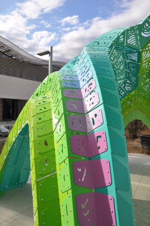 Pleated Inflation by Marc Fornes in Argeles, France