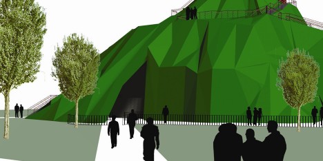 Proposed Serpentine Gallery Pavilion 2004 by MVRDV