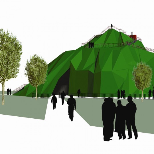 Proposed Serpentine Gallery Pavilion 2004 by MVRDV