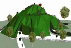 Proposed Serpentine Gallery Pavilion 2004 by MVRDV