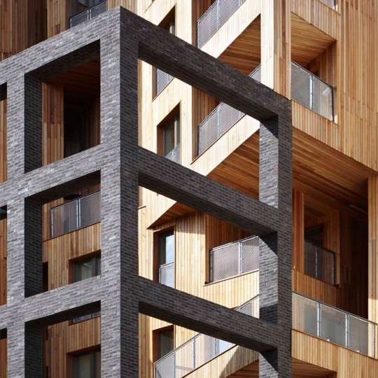 The Cube apartment block by Hawkins\Brown