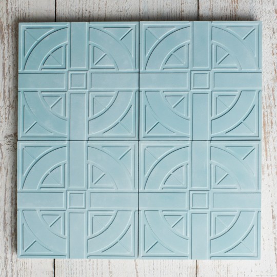3D embossed tiles by Linsday Lang for TfL