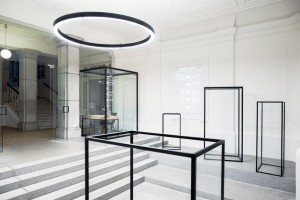 Renovated entrance hall in Ljubljana by Svet Vmes Architects
