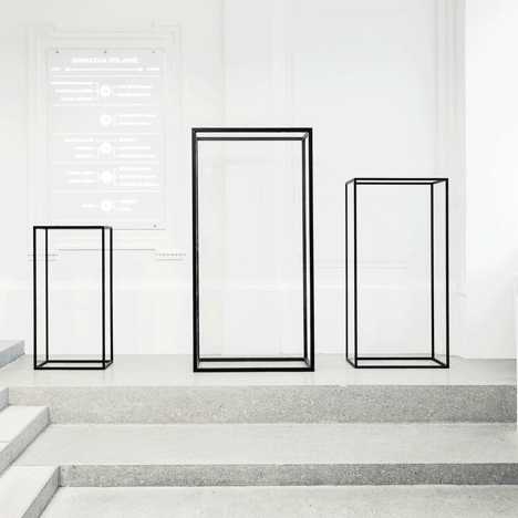 Renovated entrance hall in Ljubljana by Svet Vmes Architects