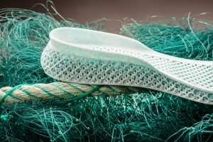 3D-printed Ocean Plastic shoe midsole by Adidas