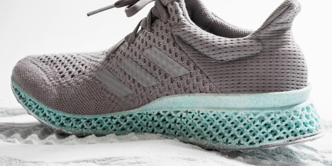 3D-printed Ocean Plastic shoe midsole by Adidas