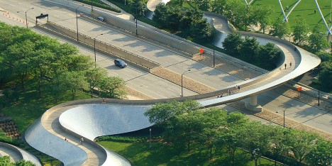 BP Pedestrian bridge by Frank Gehry