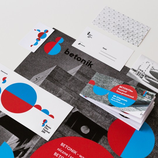 Warsaw's Beton film festival brand identity by UVMW