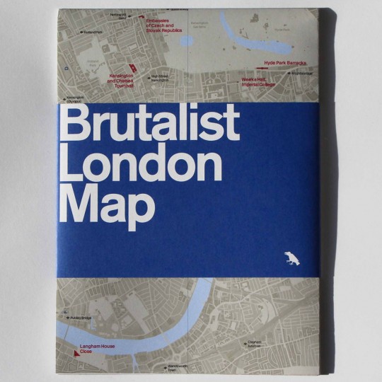 Brutalist London Map Twentieth Century Society