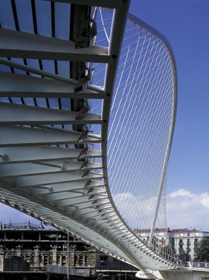 Campo Volantin Footbridge by Santiago Calatrava