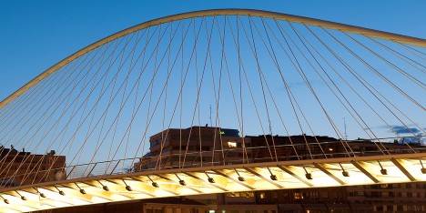Campo Volantin Footbridge by Santiago Calatrava