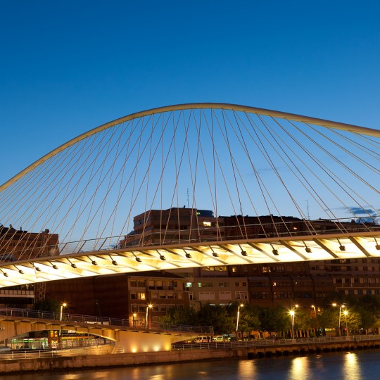 Campo Volantin Footbridge by Santiago Calatrava