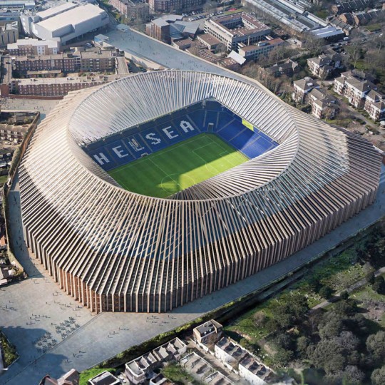 Herzog & de Meuron submits plans for Chelsea football stadium redesign