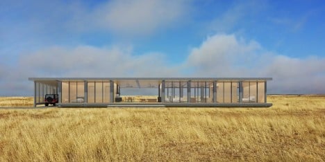 Prefabricated housing by David Salle