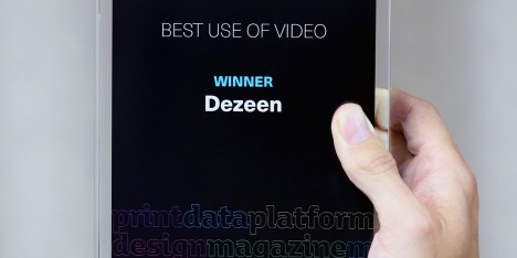 Dezeen Best Use of Video PPA Independent Publisher Awards 2015