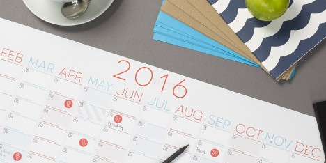 Evermade 2016 wall planner