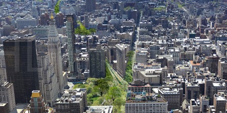 Green Line park in Manhattan