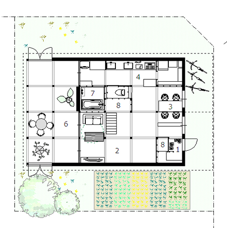 House in Skinkawa by Yoshichika Takagi