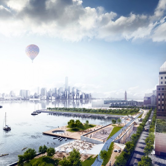 Ideas for rebuilding Hoboken, New Jersey, after Hurricane Sandy by OMA