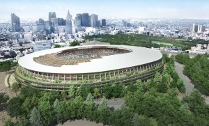 Japan National Stadium scheme A by Kengo Kuma