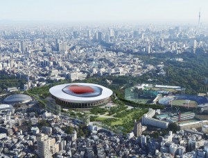 Japan National Stadium scheme B is designed by Toyo Ito